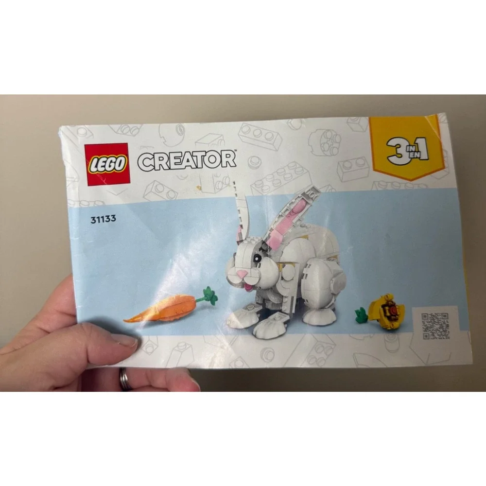 LEGO Creator 3 in 1 White Rabbit 31133 Instruction Guide MANUAL ONLY Flawed